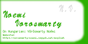 noemi vorosmarty business card